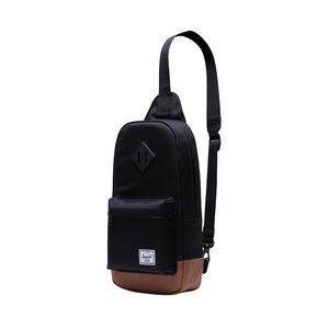 Herschel Heritage Shoulder Bag Backpack – Black, One Size, 8L